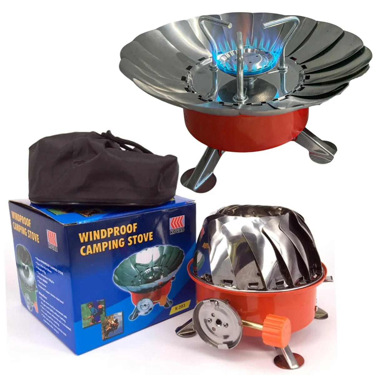 Cook delicious meals outdoors with this durable, lightweight, and portable camping stove — ideal for camping, hiking, picnics, and road trips
