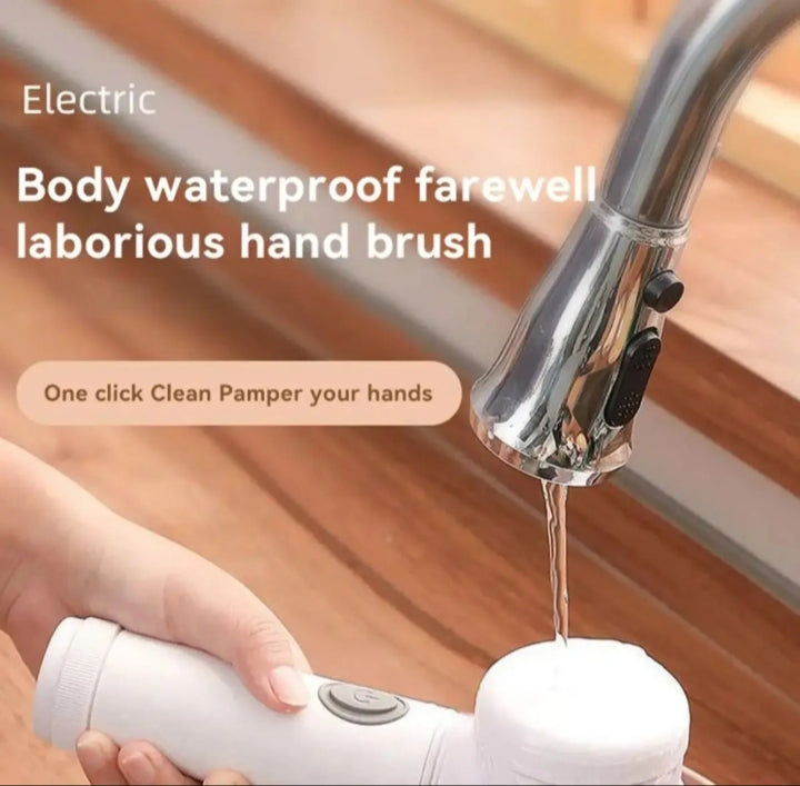 Multifunctional Electric Cleaning Brush USB 5-in-1 Handheld Bathtub Brush Cleaner Sink Bathroom Kitchen Cleaning Tool