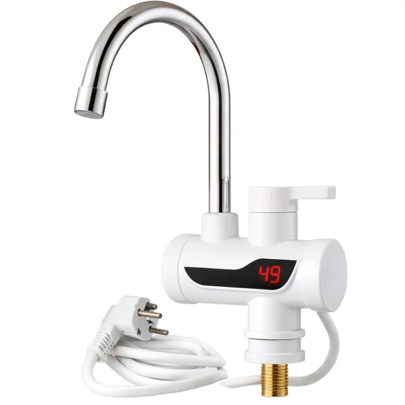 Premium Electric Instant Heating  Faucet  | Digital Temperature Display  | Kitchen & Bathroom Hot Water Tap: